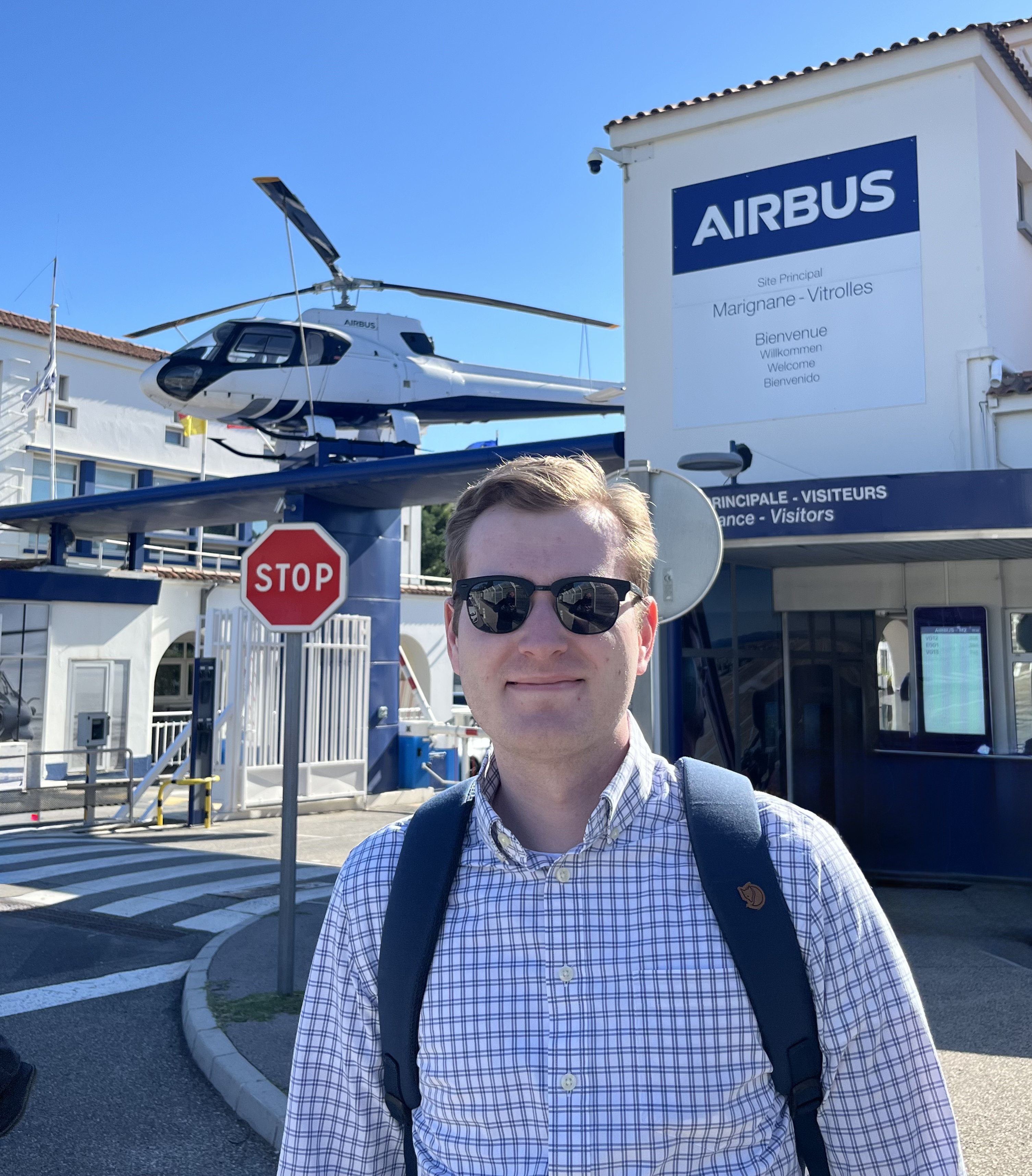 Liam at Airbus Helicopters, Marignane, France
